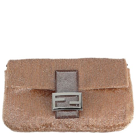 fendi baguette glitter handbag|Fendi denim baguette.